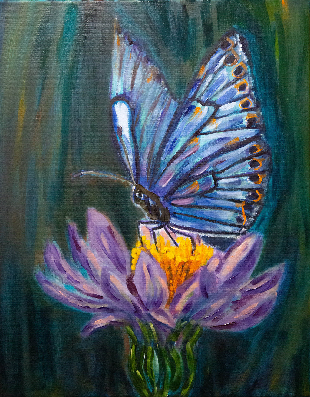 Whisper on Violet Bloom